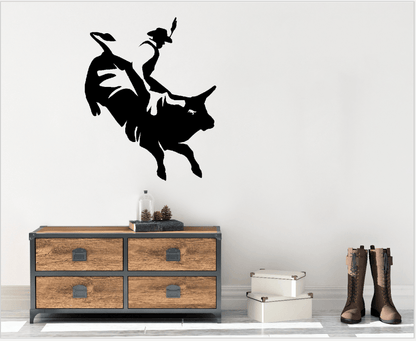 Bucking Bull Wall Decal Sticker Quote - Two Little Giggles