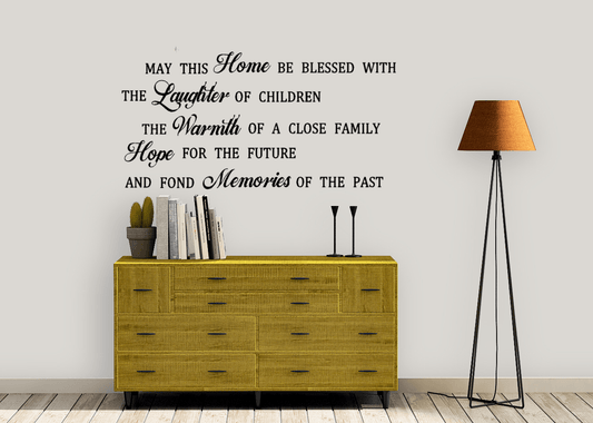 Home Laughter Warmth Wall Decal Quote - Two Little Giggles