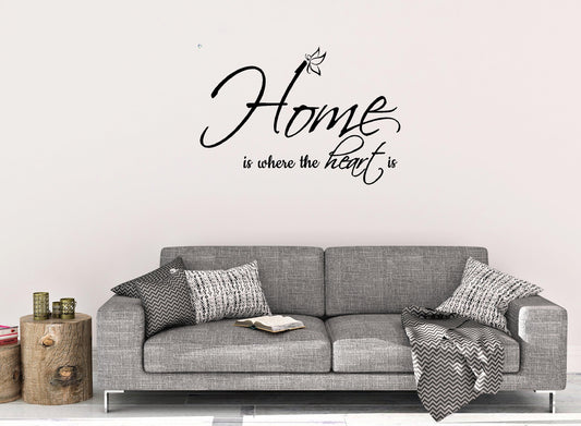 Home is where the heart is wall decal - Two Little Giggles
