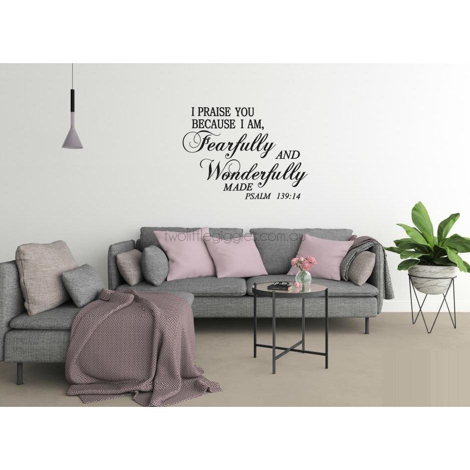 I Praise You - Removable Wall Decal - Two Little Giggles