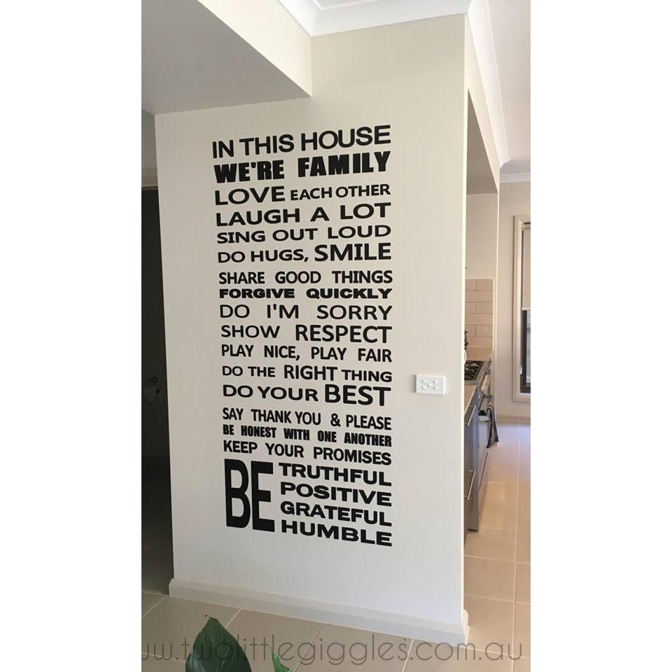House Rules  In this house- Two Little Giggles