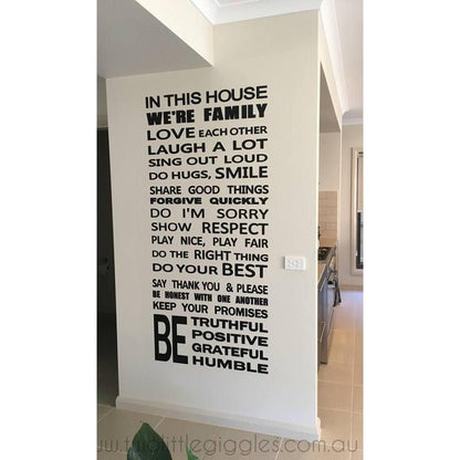 House Rules  In this house- Two Little Giggles