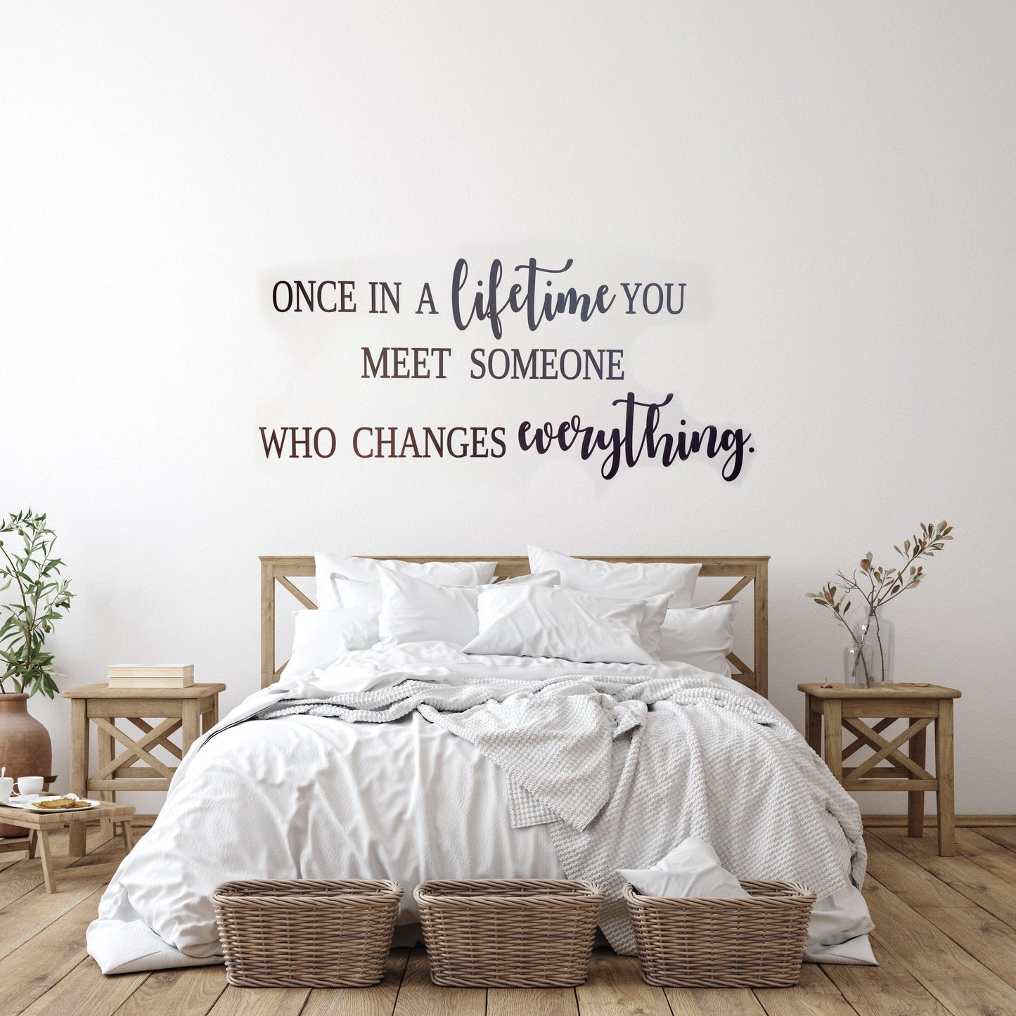 Once in a lifetime Wall Decal Sticker Quote - Two Little Giggles