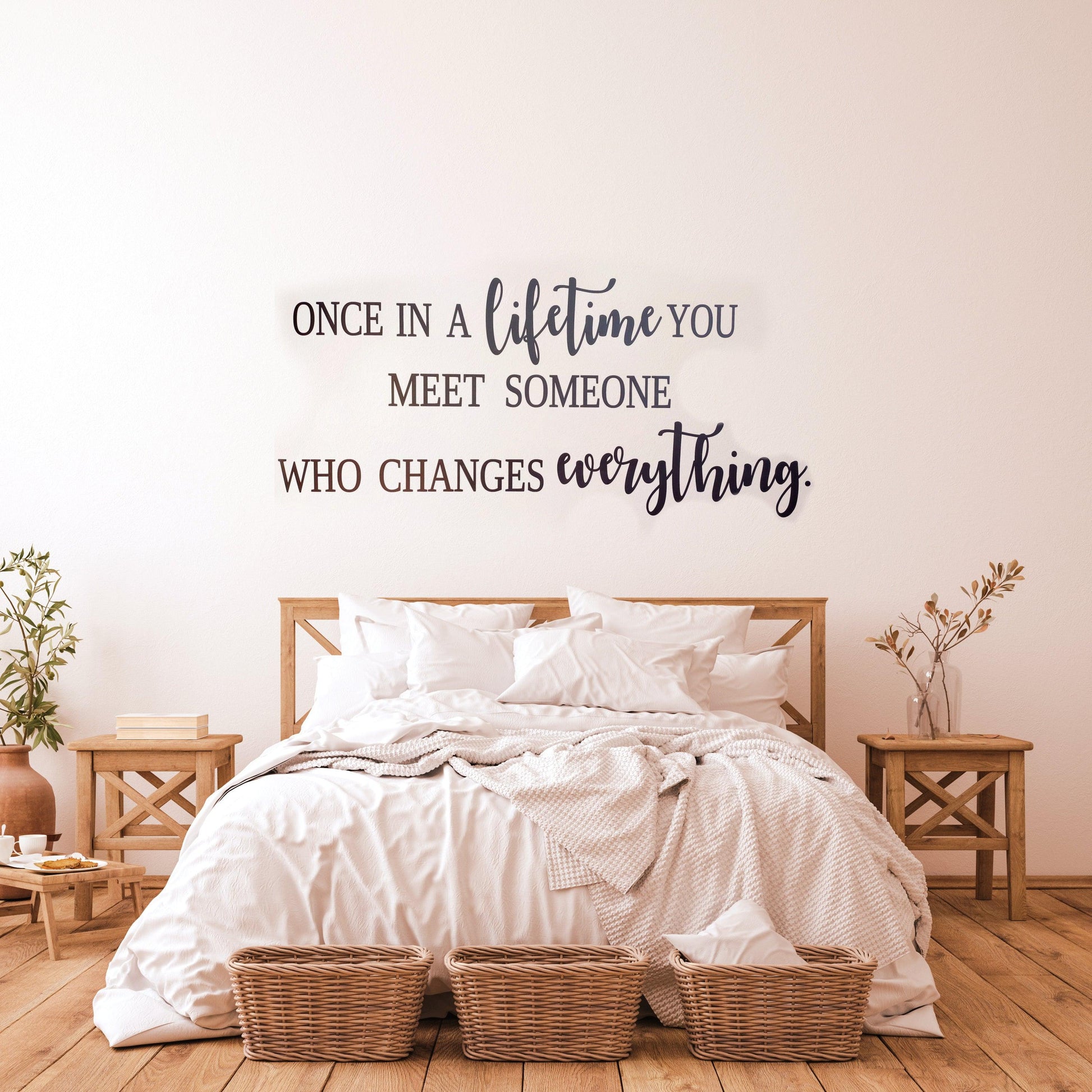 Once in a lifetime Wall Decal Sticker Quote - Two Little Giggles