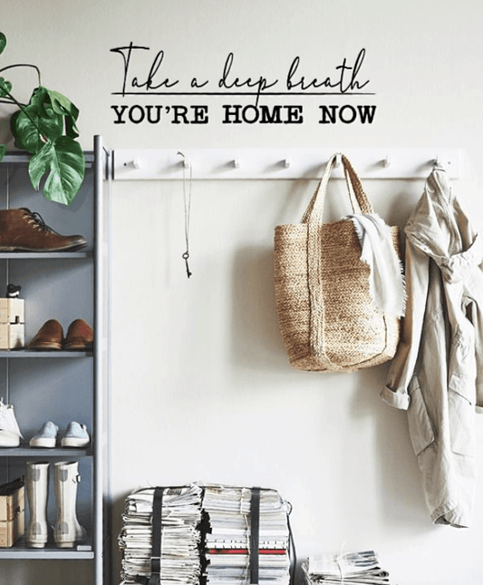 Take a deep breath wall decal - Two Little Giggles