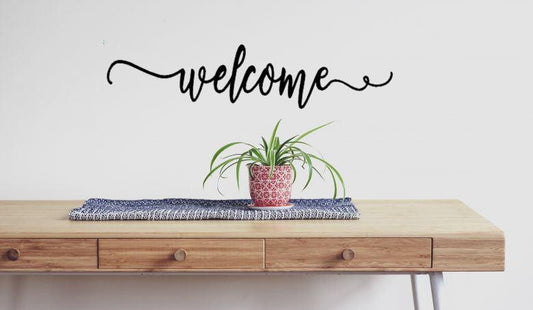 Welcome wall decal - Two Little Giggles