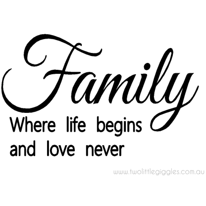 Where Life Begins and Love never ends. - Two Little Giggles