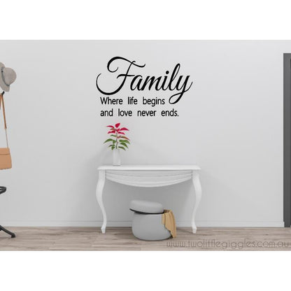 Where Life Begins and Love never ends. - Two Little Giggles