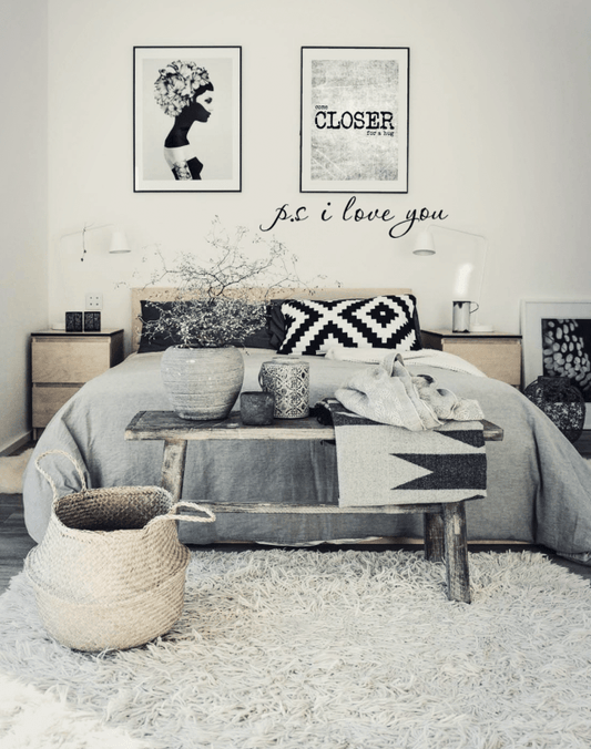 ps I love you wall decal sticker quote - Two Little Giggles