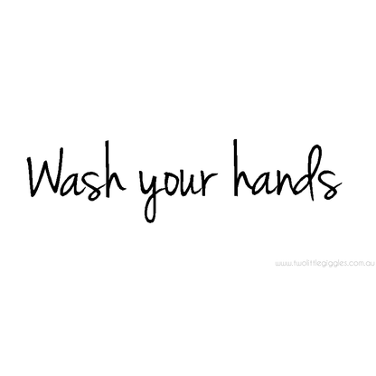 Wash your hands - Two Little Giggles