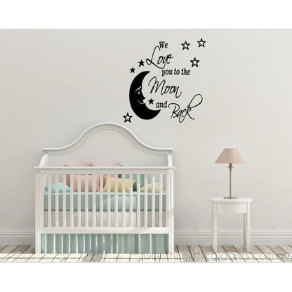 We love you to the moon and back - Two Little Giggles